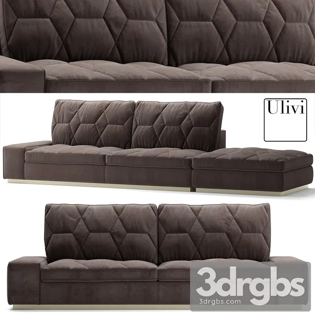 Ulivi Salotti Cesar Sofa 3D Model Download