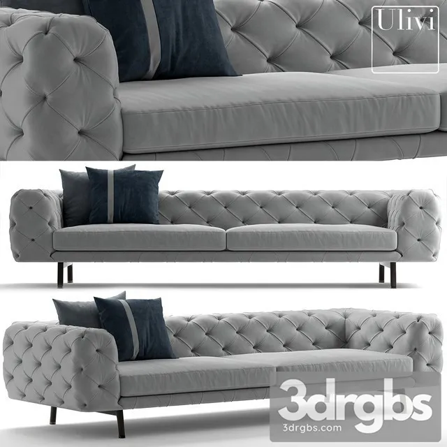 Ulivi Salotti Daniel Sofa 3D Model Download
