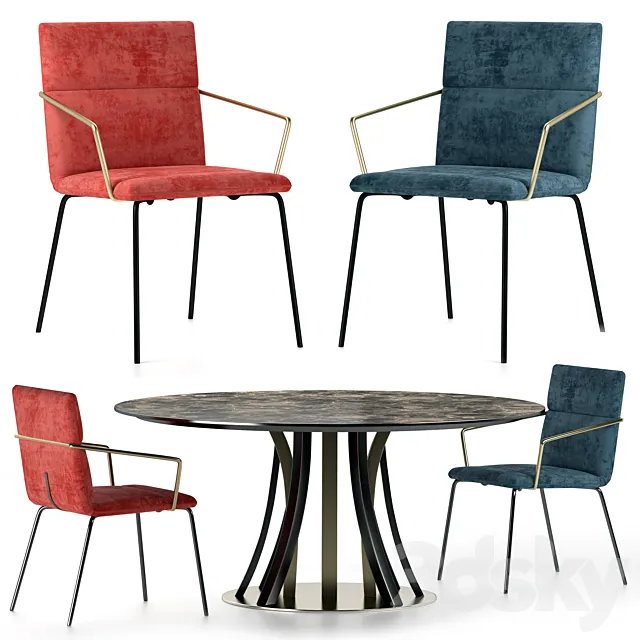 Ulivi Salotti Honore and Delia 3D Model