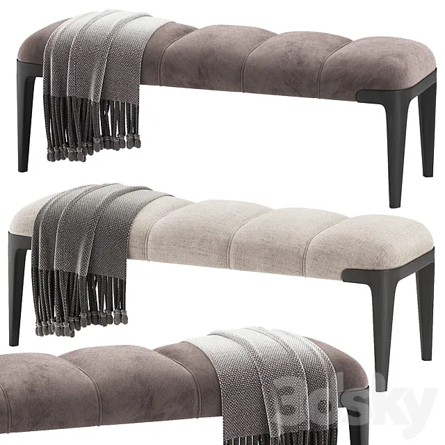 Ulivi Salotti LANGLEY BENCH 3D Model Ulivi Salotti LANGLEY BENCH 3D Model