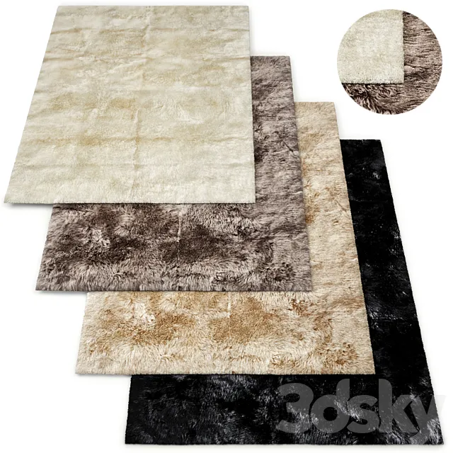 Ultra-Luxe New Zealand Sheepskin Rug RH Collection 3DModel Ultra-Luxe New Zealand Sheepskin Rug RH Collection 3DModel
