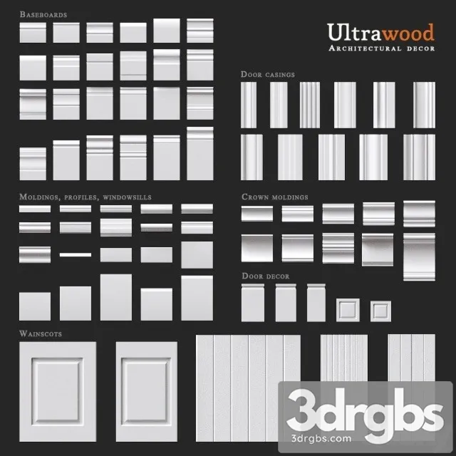 Ultrawood Decor Element 3D Model Download Ultrawood Decor Element 3D Model Download