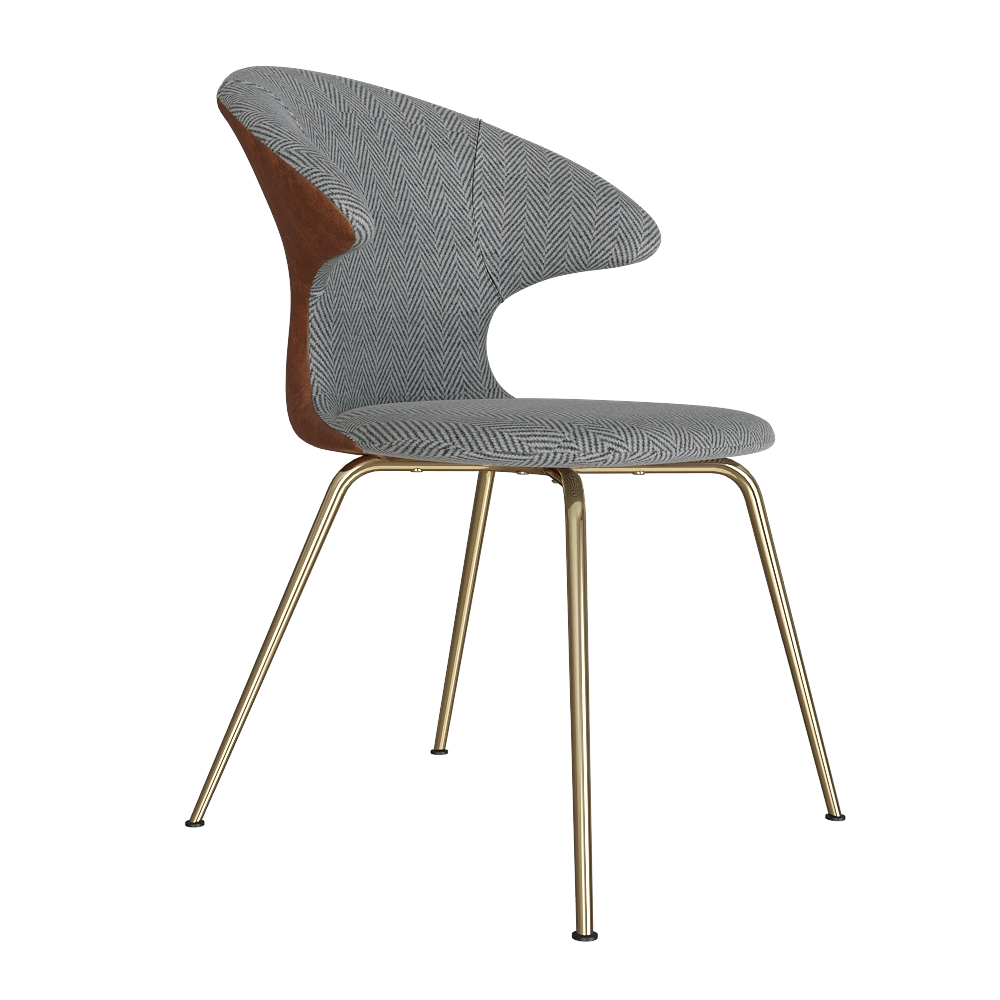 UMAGE – Chair Time Flies herringbone & leather 3D Model