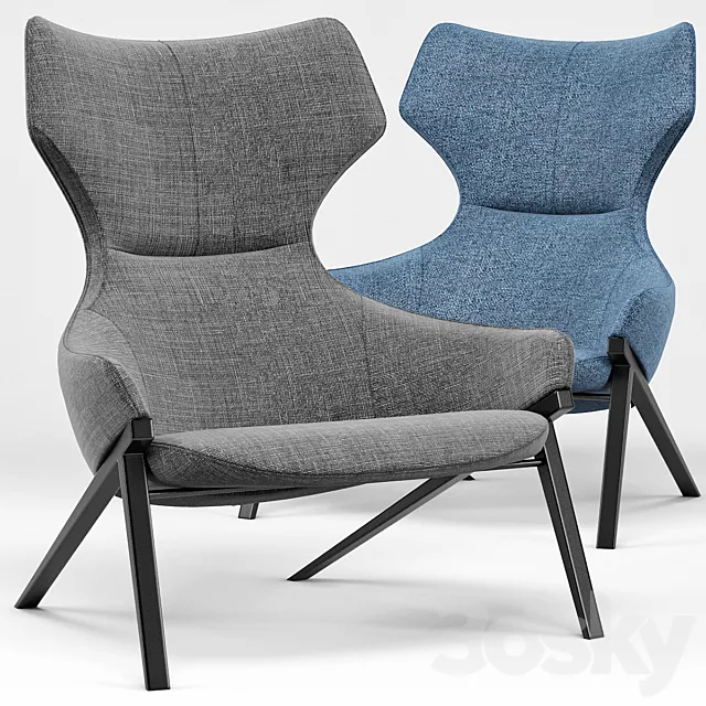 Umberto Lounge Chair 3D Model Umberto Lounge Chair 3D Model