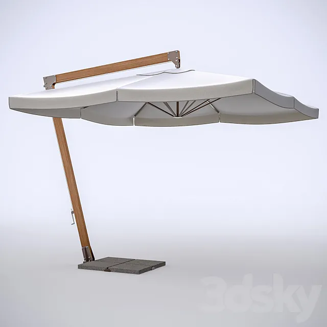 Umbrella for summer porches and cafes 3D Model
