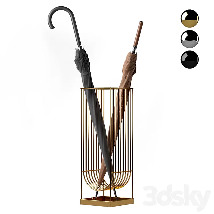 Umbrella stand AYTM Curva 3D Model Umbrella stand AYTM Curva 3D Model