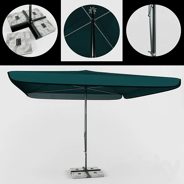 Umbrella Street 3D Model