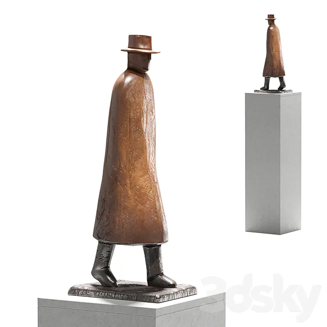 Un homme sculpture 3D Model