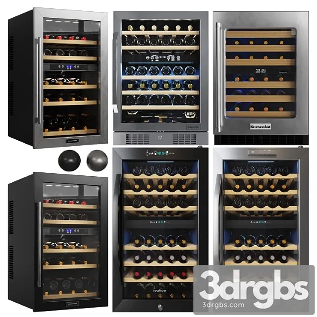 Under Counter Wine Fridges Collection 3D Model Download