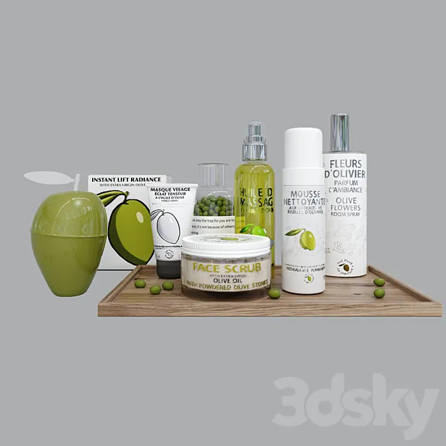 une olive en provence product set 3DModel