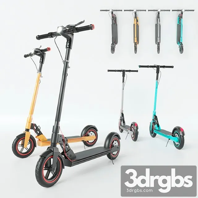 Unicool foldable electric scooter 3D Model Download
