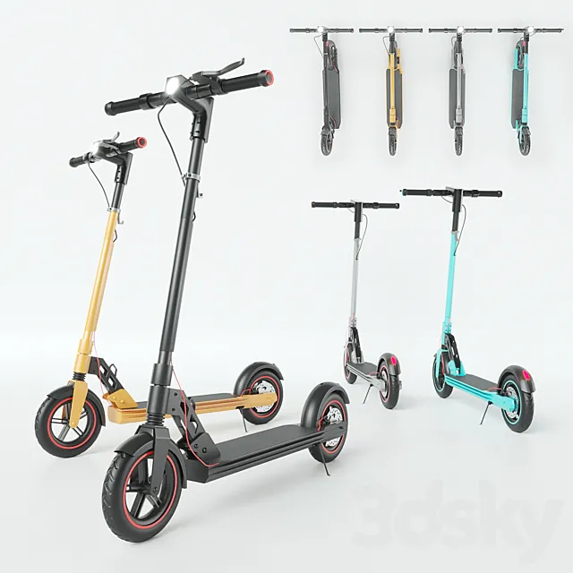 Unicool Foldable Electric Scooter 3DModel