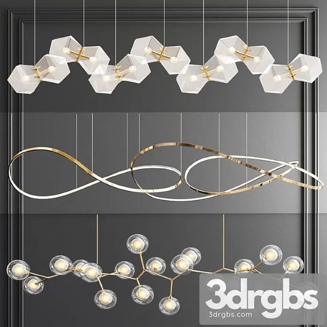 Unique linear chandelier – 3 type Unique linear chandelier – 3 type