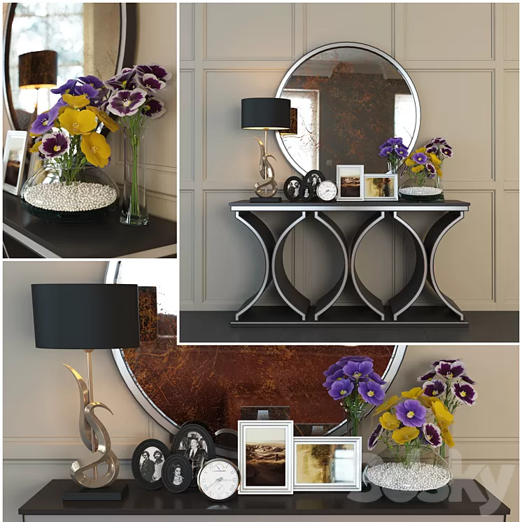 unique modern console table 3D Model