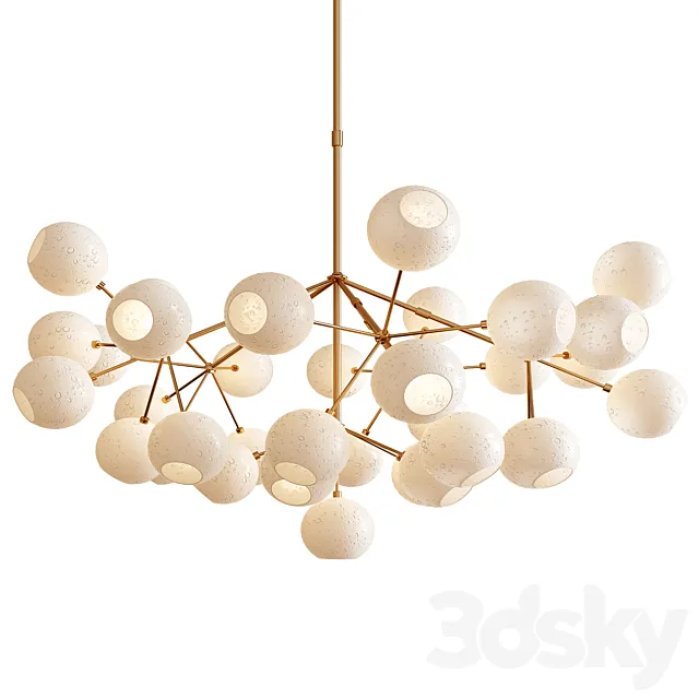 Unique Snow Crystal Chandelier 3DModel Unique Snow Crystal Chandelier 3DModel
