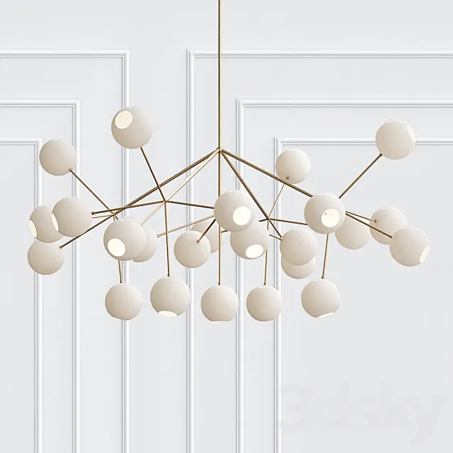 Unique Snow Crystal Illuminated Sculpture 3DModel