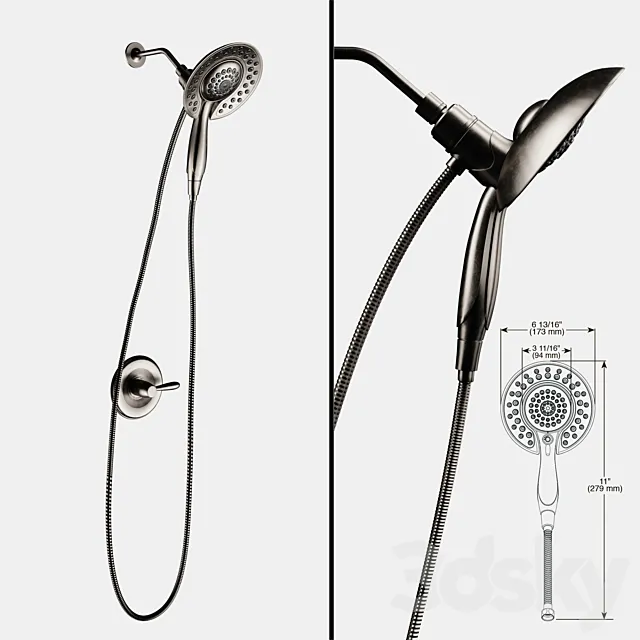 Universal showering 3D Model