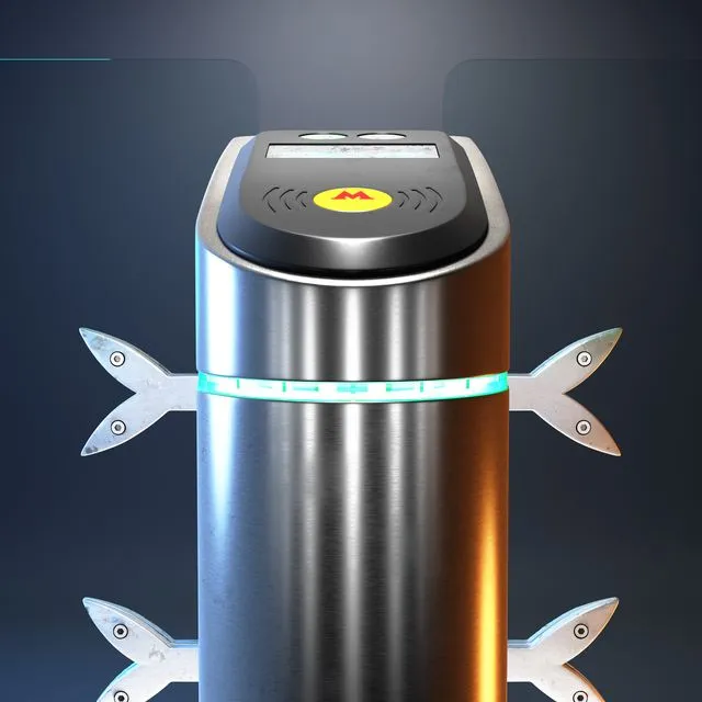 Universal turnstile UT-2009 3D Model Universal turnstile UT-2009 3D Model