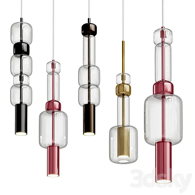 UNO Pendant light By Fisionarte 3D Model Free Download