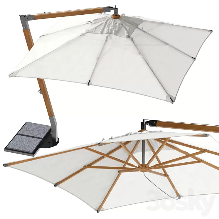 UNOPIU Martin Beach Umbrella 3D Model