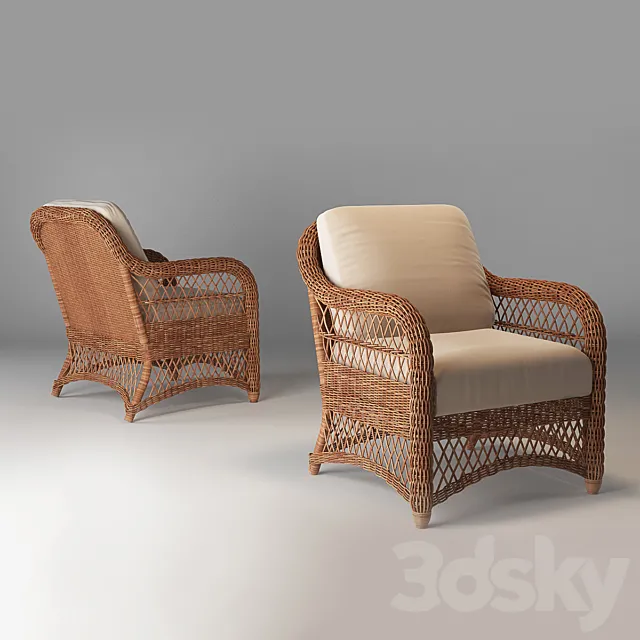 Unopiu – oilimpia armchair 3D Model