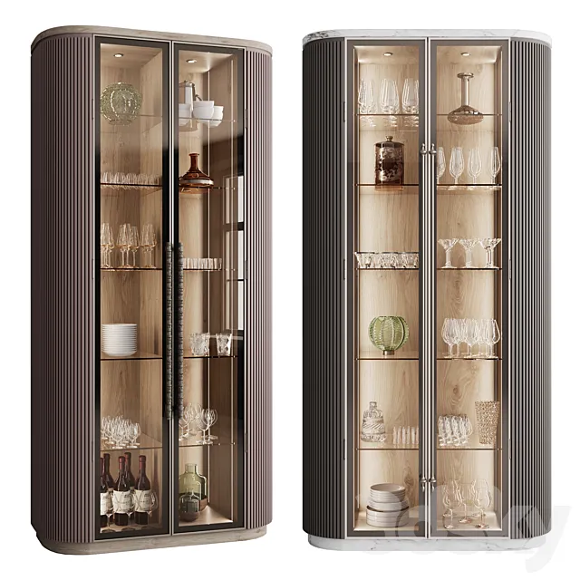 Сupboard with dishes My Design №10 3D Model