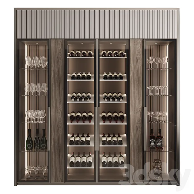 ?upboard with dishes My Design ?17 3DModel