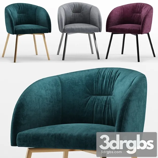 Upholstered metal swivelling chair rosie soft – calligaris connubia 2 3D Model Download Upholstered metal swivelling chair rosie soft – calligaris connubia 2 3D Model Download