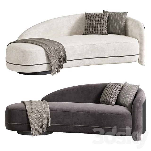 Upholstered Sofa 3D Model