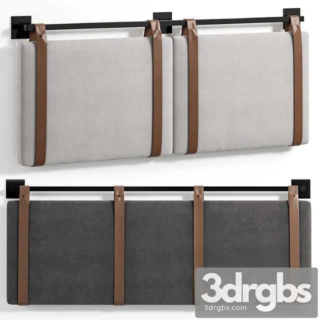 Upholstered Wall Mount Floating Headboard By Nathanjames 3 3D Model Download