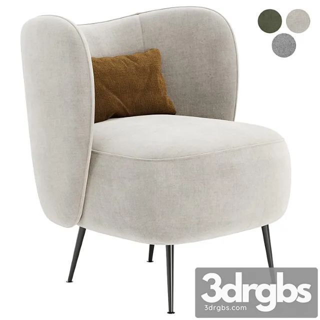 Upholstered Wingback Chair 3D Model Download Upholstered Wingback Chair 3D Model Download