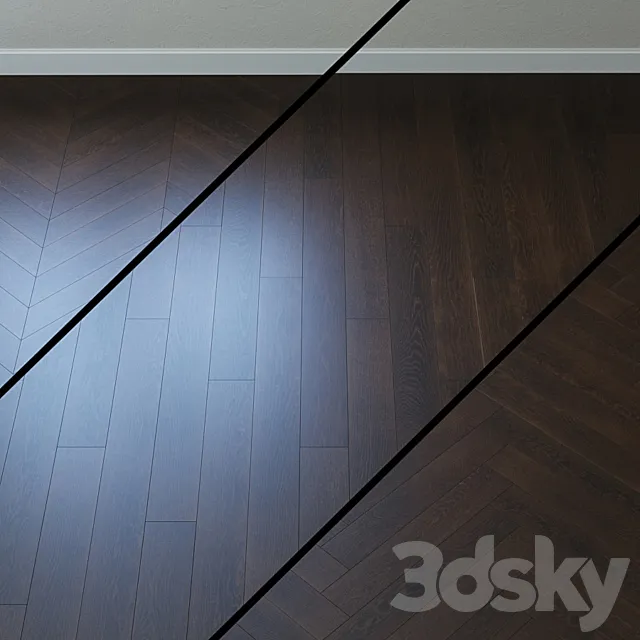 Upofloor parquet board (Upofloor) oak dark oak 3D Model