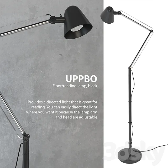 UPPBO floor lamb 3D Model UPPBO floor lamb 3D Model