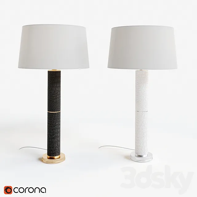 Upper Fifth table Lamp by RALPH LAUREN 3D Model Upper Fifth table Lamp by RALPH LAUREN 3D Model