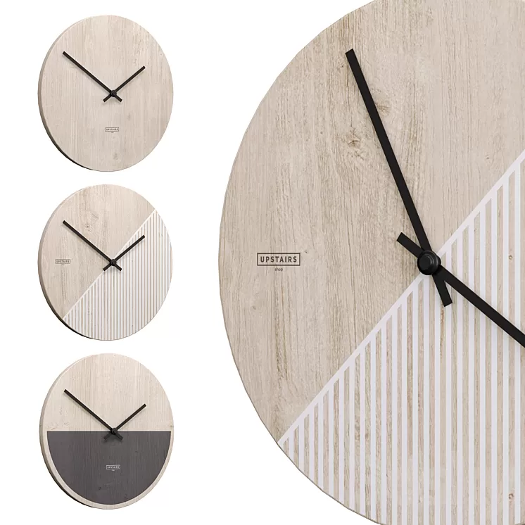 Upstairs wall clock 3D Model
