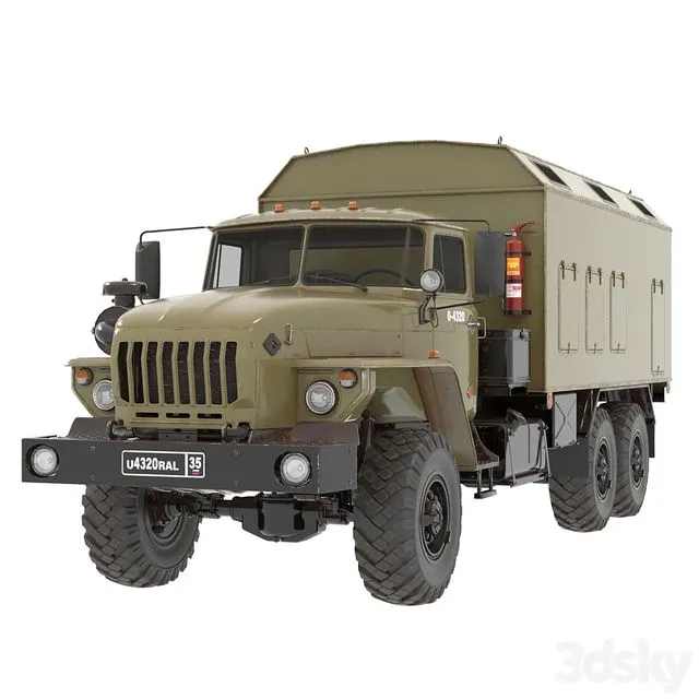 Ural 4320 3D Model