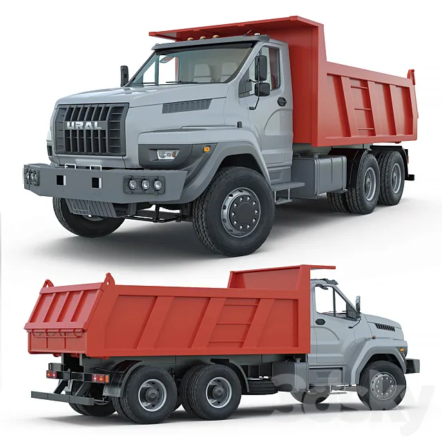 Ural Next 6×4 dump truck 3DModel