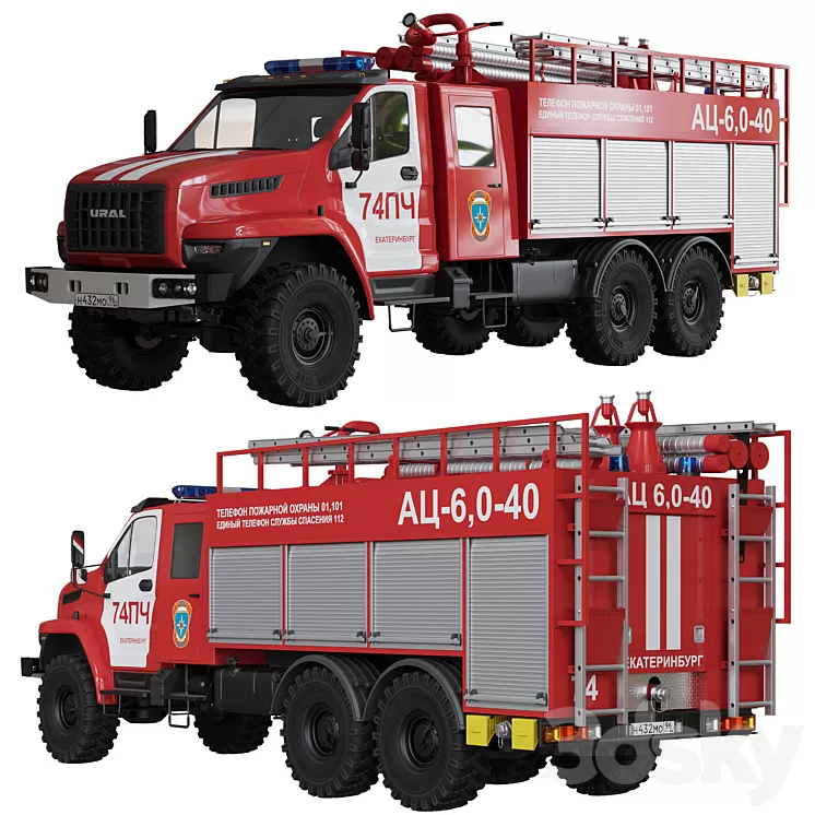 URAL Next tank truck 3D Model Free Download URAL Next tank truck 3D Model Free Download