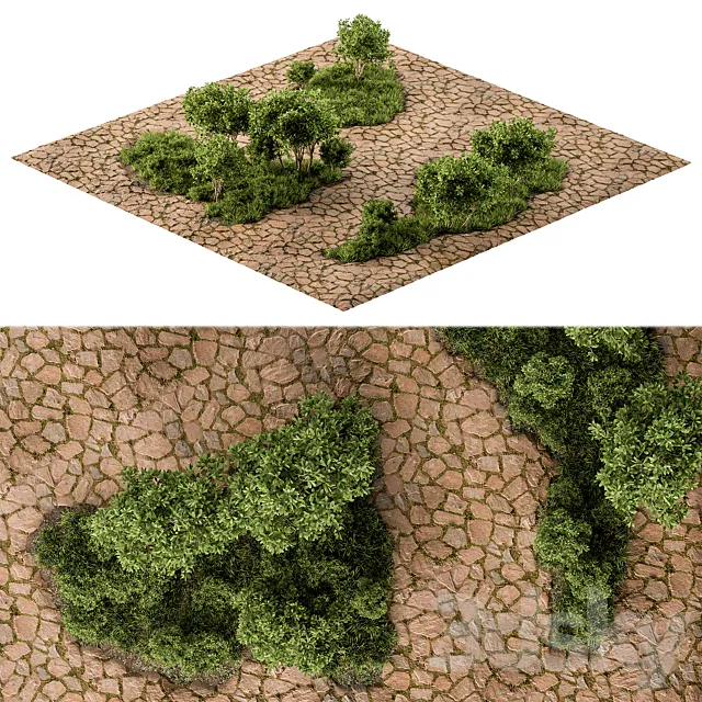 Urban and Environment Element Set 49 3D Model Urban and Environment Element Set 49 3D Model