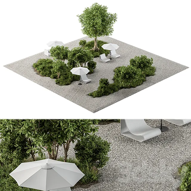 Urban and Environment Element Set 50 3D Model Urban and Environment Element Set 50 3D Model