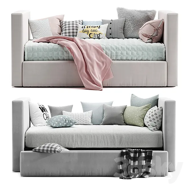 Urban daybed & trundle 3DModel Urban daybed & trundle 3DModel