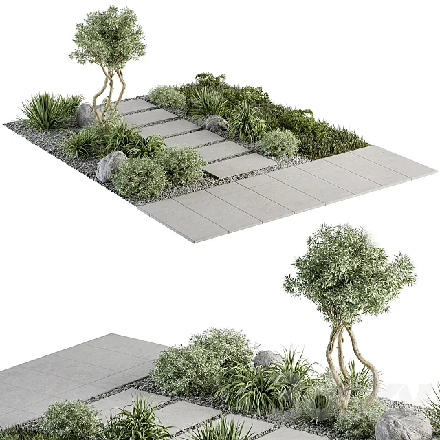 Urban Furniture _ Architecture Environment with Plants- Set 29.5 3D Model Urban Furniture _ Architecture Environment with Plants- Set 29.5 3D Model