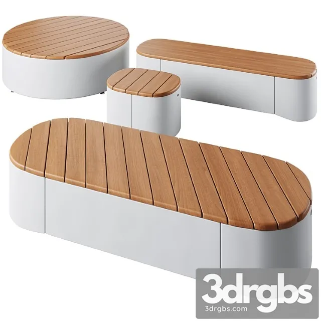 Urban Islands Park Benches Would Be Great 3D Model Download