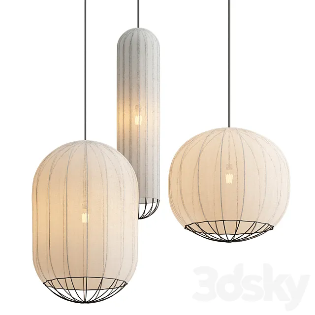 Urchin pendant light 3D Model
