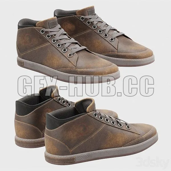 Used sneakers 3D Model