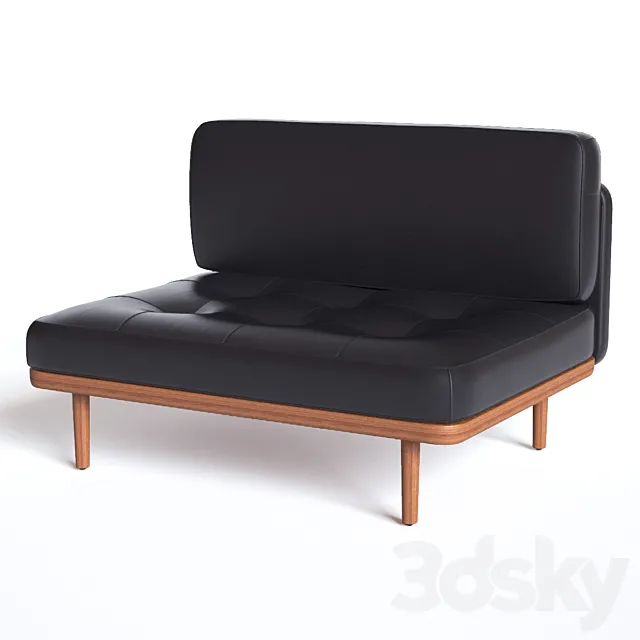 UTILITY SOFA ONE SIDE 3D Model
