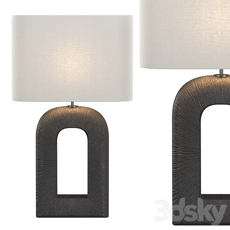 Utopia Large Combed Table Lamp 3D Model Free Download