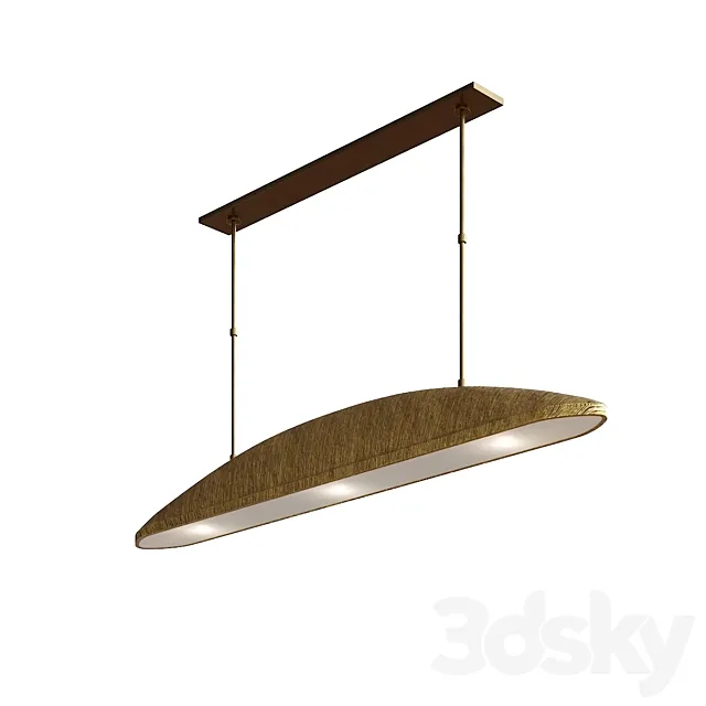 UTOPIA LARGE LINEAR PENDANT 3D Model