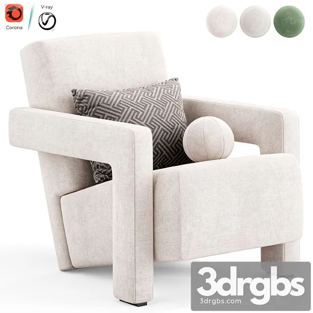 Utrecht Armchair by Cassina 3D Model Download Utrecht Armchair by Cassina 3D Model Download