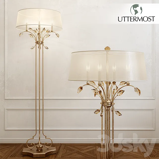 Uttermost _ Alenya Floor Lamp 3DModel Uttermost _ Alenya Floor Lamp 3DModel